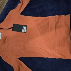 Fendi Orange Long Sleeve Tee